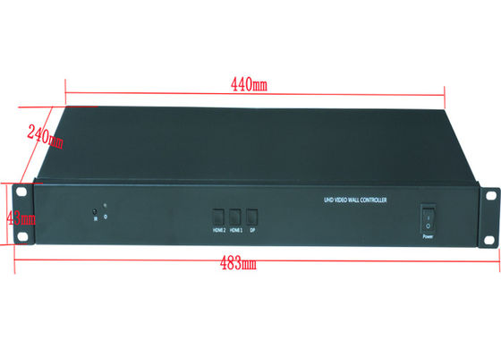 จอภาพหลายจอ ตัวควบคุมผนังวิดีโอ HDMI หลายมุม อินเทอร์เฟซ HD15