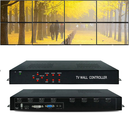 2x2 3x3 LCD Video Wall แสดงระบบควบคุม