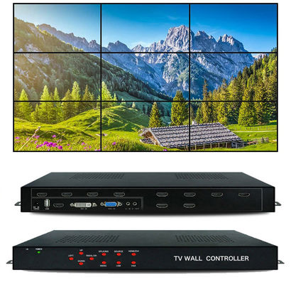 หลายรูปแบบที่ดีที่สุด hdmi 3x3 2x3 LCD Video TV Wall Controller โปรเซสเซอร์ผนังวิดีโอ HDMI