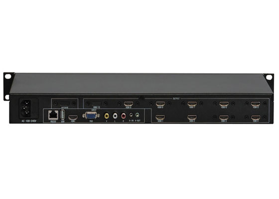 IR 3X3 LCD Video Wall splitter Controller kit พร้อม RS232 Remote Case Key Control
