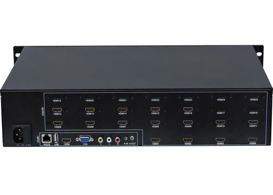 จอแสดงผล LCD 3D ตัวควบคุมผนังวิดีโอ 4x4 1 ใน 16 HDMI Output