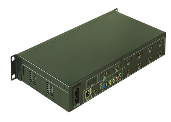 5x2 LCD ตัวควบคุมผนังวิดีโอ USB HDMI VGA วิดีโอ AV TV Processor