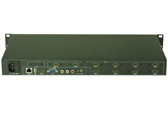 5x2 LCD ตัวควบคุมผนังวิดีโอ USB HDMI VGA วิดีโอ AV TV Processor