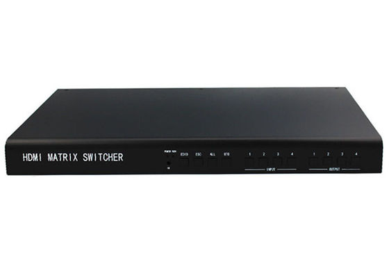 4 In 4 Out Matrix LCD ตัวควบคุมผนังวิดีโอ โปรโตคอล HDMI1.3 HDPC1.3