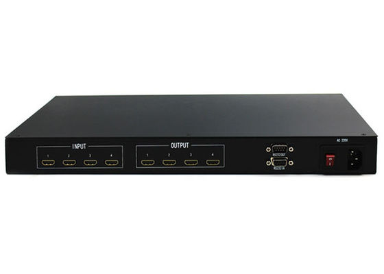 4 In 4 Out Matrix LCD ตัวควบคุมผนังวิดีโอ โปรโตคอล HDMI1.3 HDPC1.3