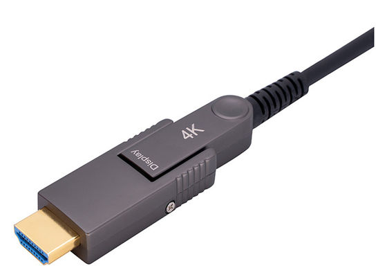 EDID CEC HDCP2.2 HDR สายไฟเบอร์ออปติกที่รองรับ EMI RFI