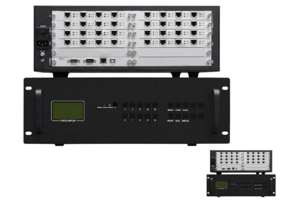 HDBaseT โปรเซสเซอร์วิดีโอวอลล์ HDBaseT 4x4 4x3 3x4 2x4 16 อินพุต 16 เอาต์พุต