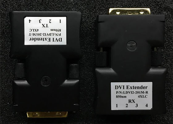 MINI 1920*1200 4 Cores DVI ไฟเบอร์ออปติก Multimode Extender