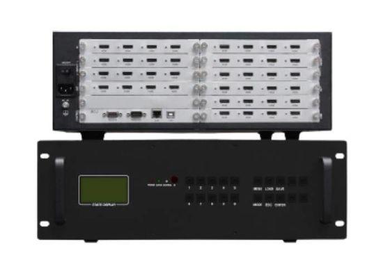 16 ใน 24 ออก HDMI Modular ตัวควบคุมผนังวิดีโอ พร้อม 3.5U Casing