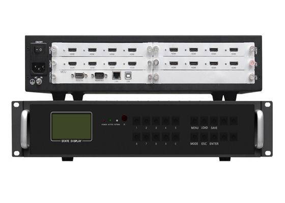ตัวควบคุมผนังวิดีโอแบบแยกส่วน 4 ใน 12 ออก 8 ใน 8 ออก Hdmi Splitter