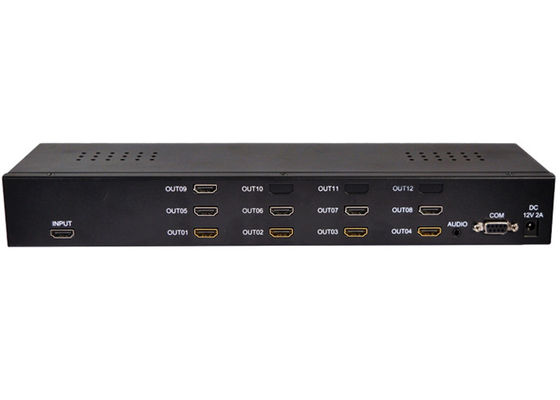 4k * 2k 60Hz 3x3 ตัวประมวลผลผนังวิดีโอ HDMI พร้อม HDMI 1 อินพุต 9 เอาต์พุต