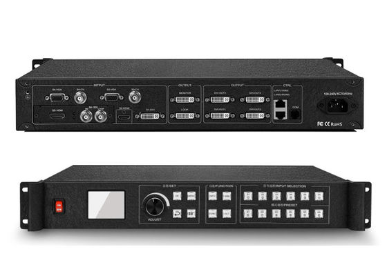4 Windows LED ตัวควบคุมผนังวิดีโอ พร้อม Local Preview Ethernet Monitoring