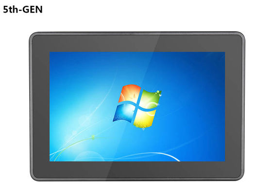 RoHS Windows 10 คอมพิวเตอร์หน้าจอสัมผัสอุตสาหกรรมไร้พัดลม