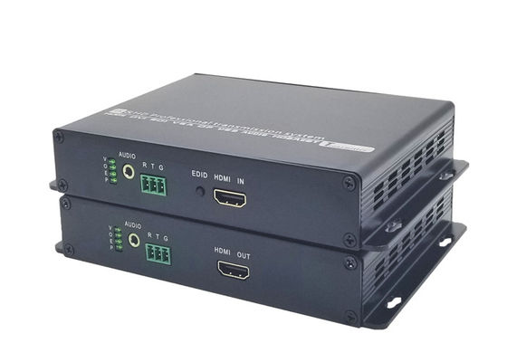 RS232 พอร์ต HDMI Video Extender 1920x1200 3Gbps ผ่านไฟเบอร์ออปติก