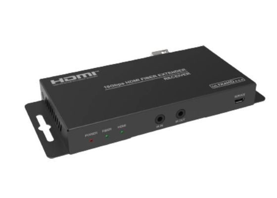 18Gbps 2.0 วิดีโอ HDMI ผ่านตัวขยายไฟเบอร์พร้อมการแยกเสียง