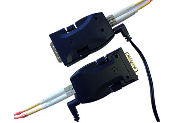 มินิ DVI ไฟเบอร์ออปติก Extender 1.65Gbps แบนด์วิดธ์มากกว่าสายเคเบิลไฟเบอร์สองคอร์