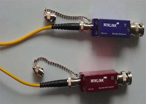 3G-SDI Fiber Extender BNC พร้อมแหล่งจ่ายไฟ Mini USB