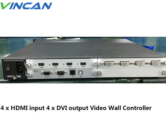 4K HDMI Video Wall Controller สำหรับจอภาพ LCD Full HD Ultra Thin LCD