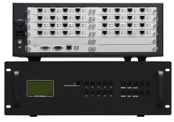 8K60 วิดีโอ 16 ใน 16 ออก โปรเซสเซอร์วิดีโอคุณภาพสูง 1x4 2X2 3X2 วิดีโอ วอลล์คอนโทรลเลอร์