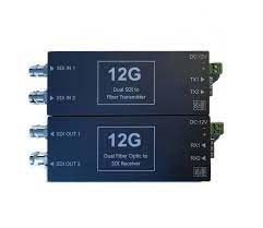 12G SDI 4K Fiber Extender - วิดีโอที่ไม่ถูกกดความเร็วสูงสําหรับการออกอากาศและ AV