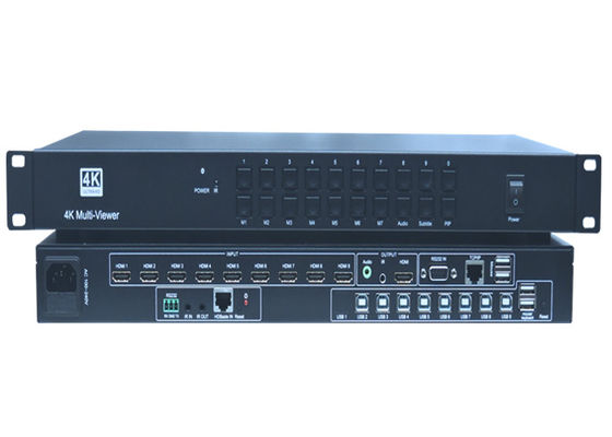 Winlink WL-0901M 9x1 4K HDMI แบบไม่มีรอยต่อ Switcher พร้อม Multiview และ Scaler