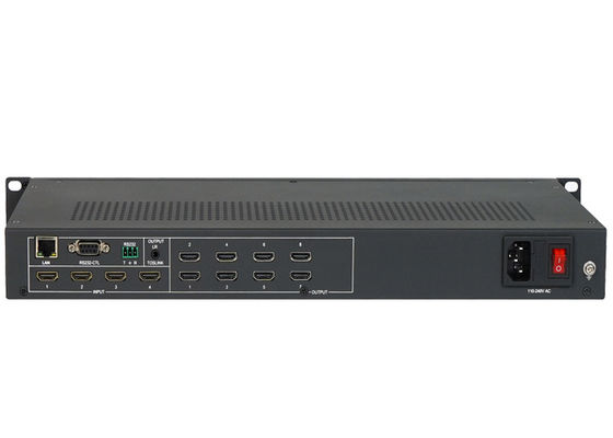 4 Input 8 Output HDMI LCD Video Wall 4k 60hz เครื่องควบคุมผนังจอ