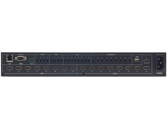 6x6 8k 8 X 8 Hdmi Matrix Switcher Hdmi Matrix 18gbps การเชื่อมต่อที่ไร้ขอบเขต