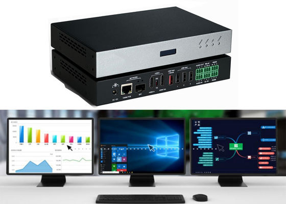 สวิตช์เมทริกซ์ KVM IP 2K พร้อมการสลับอุปกรณ์หลายเครื่องแบบเมทริกซ์