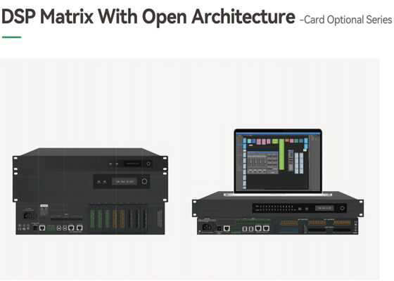 VINCAN Modular Audio DSP Matrix พร้อมอาร์คิทคัตชั่นเปิด, 64x64 Network Audio และการ์ด I/O โมดูล