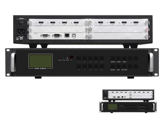 คอนโทรลเลอร์วิดีโอวอลล์ HDMI แบบแยกส่วน 2x2 1x2 2x1 4 อินพุต 4 เอาต์พุต