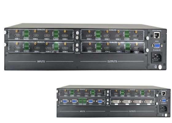 8 อินพุตและ 8 เอาต์พุต HDMI Video Matrix Switcher รองรับการควบคุมเว็บและ RS-232, Ethernet Control