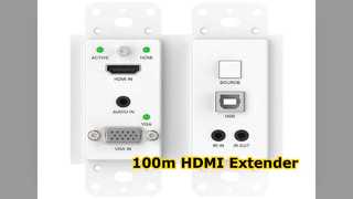 HDBaseT Extender 100 ม. เสียงวิดีโอ HDMI