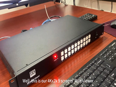 HDMI 9x1 มัลติวิวเวอร์มืออาชีพ พร้อมการสลับแบบเรียบร้อย