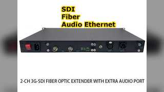 SDI Fiber Converter ออดิโออีเธอร์เน็ตแบบติดตั้งบนแร็ค